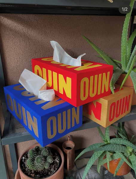 Boite à Ouin Ouin rouge et jaune