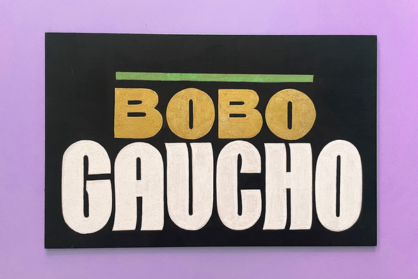 Plaque Bobo Gaucho peinte à la main