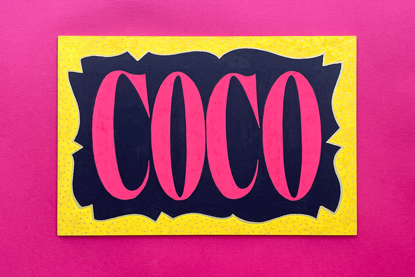plaque decorative coco
