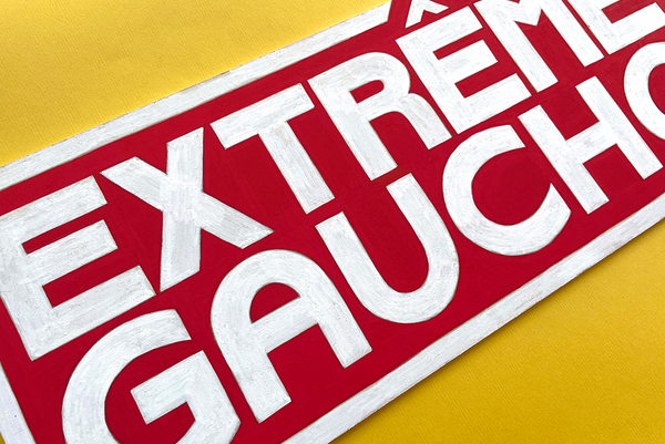 Plaque Extrême Gaucho peinte à la main