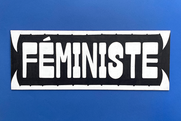plaque feministe décoration