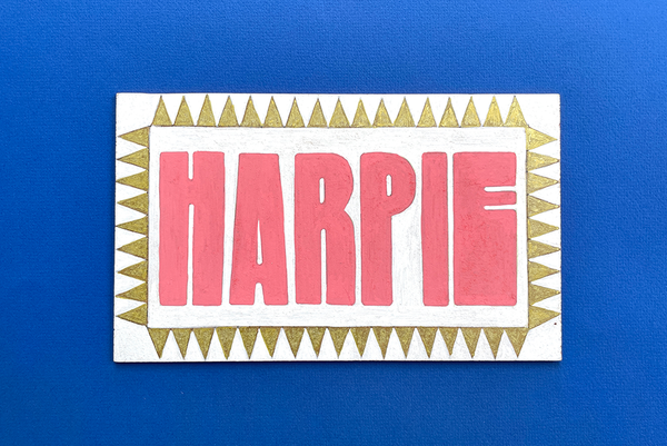 plaque decorative harpie
