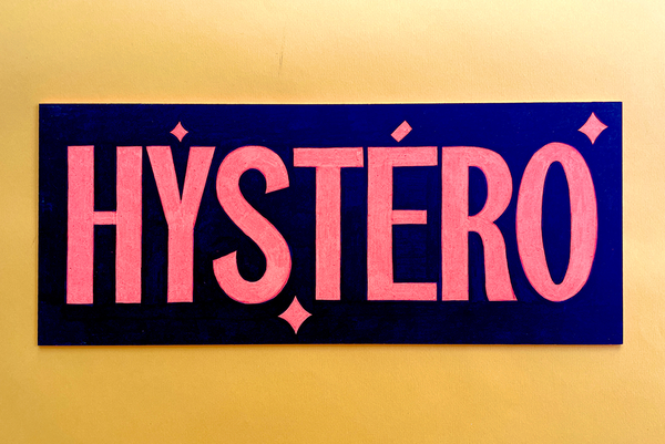 plaque decorative  hystero hysterique