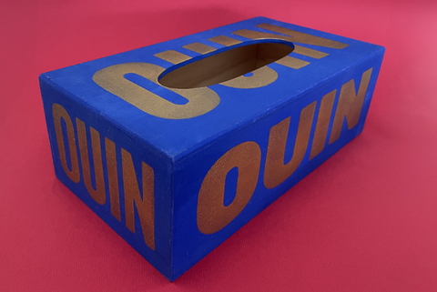 Boite à Ouin Ouin or sur bleu