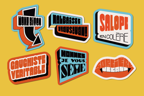 stickers mauvaise compagnie woke sorciere gauchiste