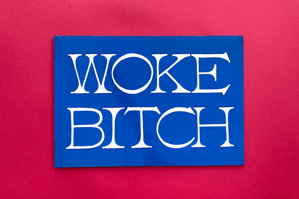 plaque  decorative woke bitch