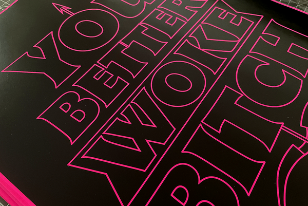 Affiche A3 you better woke bitch