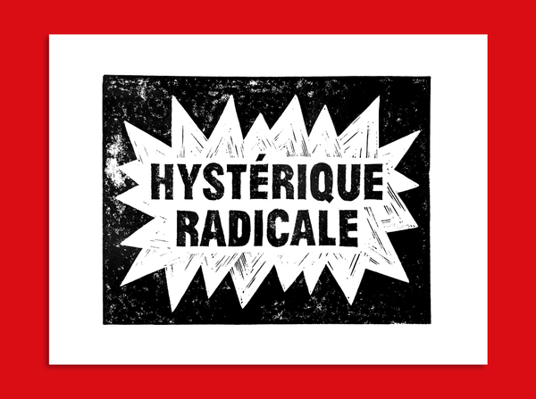 poster hystérique noir