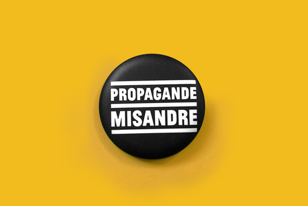 badge propagande misandre