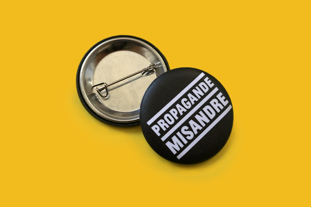 Badge Propagande Misandre – Mauvaise Compagnie