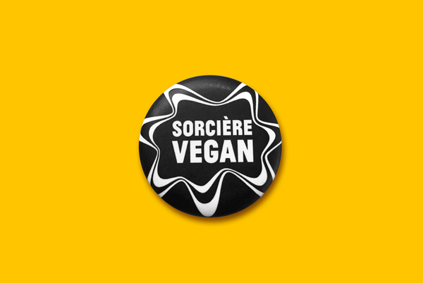 badge féministe sorciere vegan mauvaise compagnie