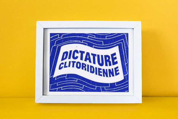affiche dictature clitoridienne bleu