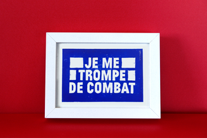 Affichette A5 Je me trompe de combat