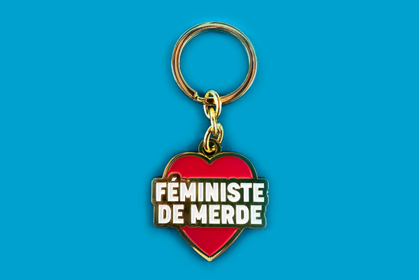 porte-clés féministe de merde, par Mauvaise Compagnie, boutique féministe par Anaïs Bourdet de Paye ta Shnek